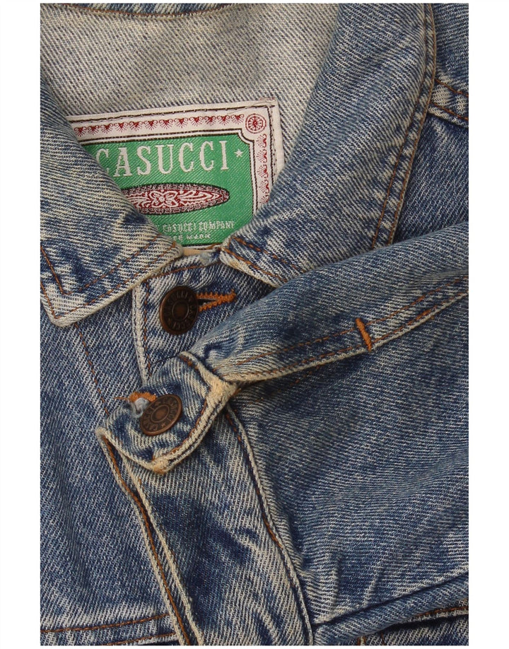 Casucci Chaqueta vaquera para hombre UK 36 Small Azul Algodón
