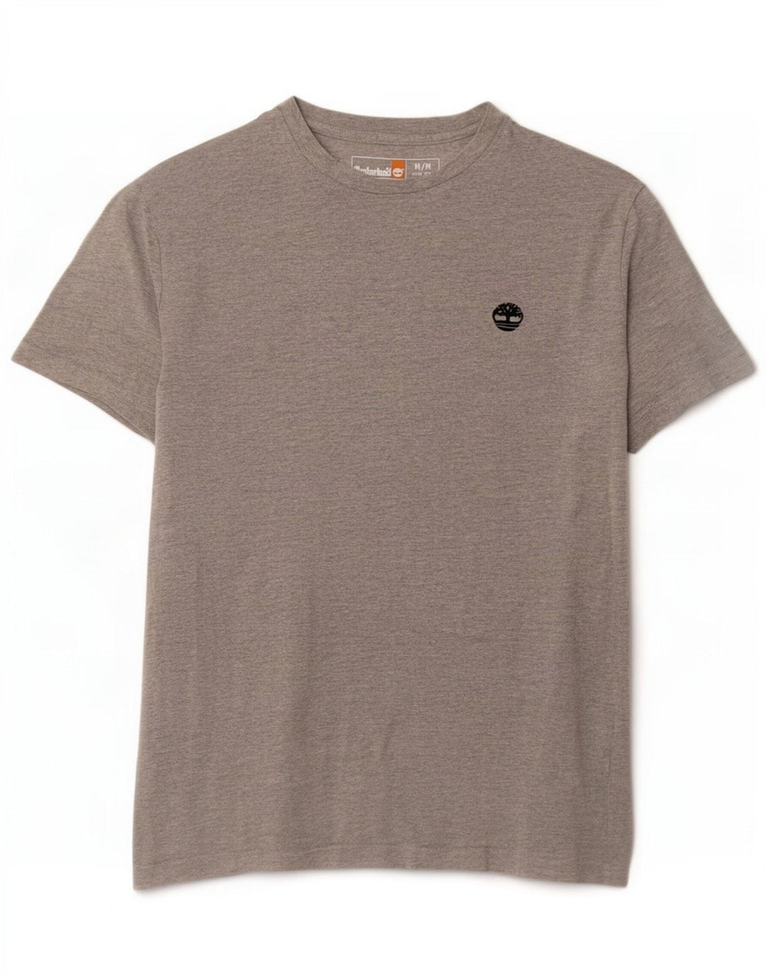 Timberland Hombre Slim Fit Camiseta Top Algodón Gris Medio