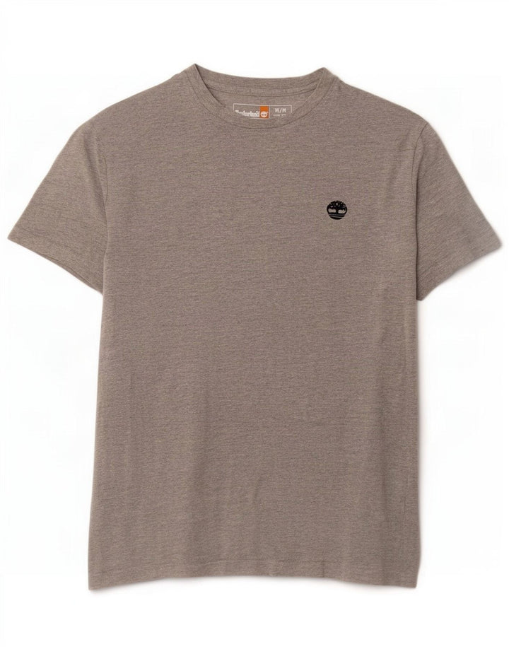 Timberland Hombre Slim Fit Camiseta Top Algodón Gris Medio