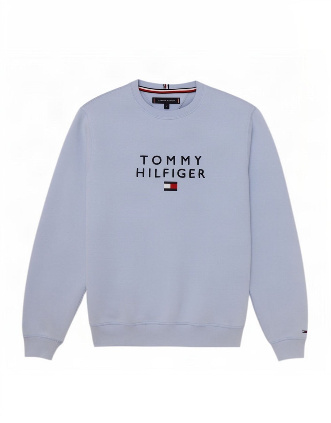 Tommy Hilfiger Hombre Sudadera Gráfica Jumper Small Algodón Azul