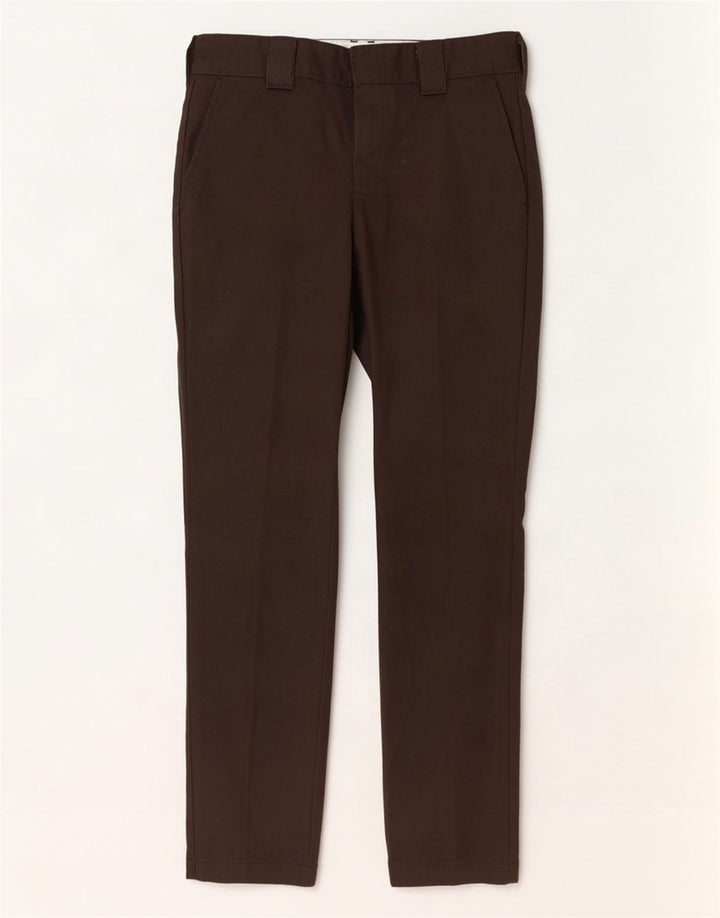 Dickies Pantalón chino slim fit para hombre W30 L32 Poliéster marrón