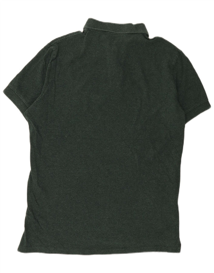 Eddie Bauer Polo para hombre de algodón verde grande