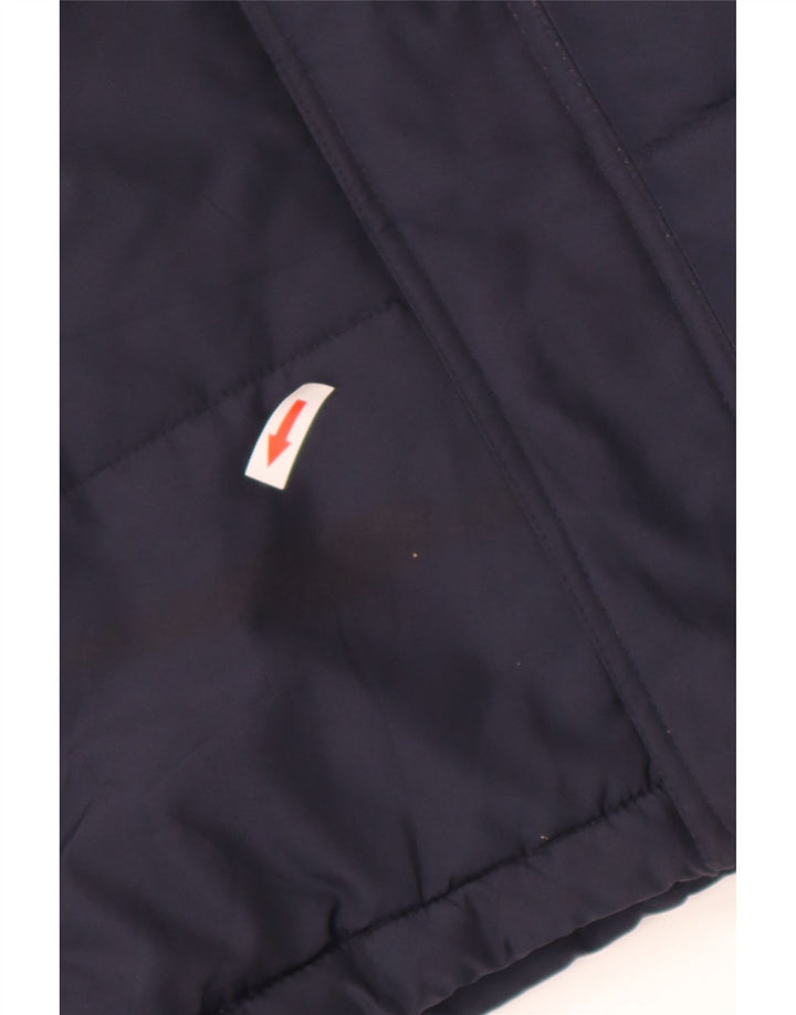 Reebok Chaqueta acolchada con capucha para niños 13-14 años XL Azul marino Poliéster