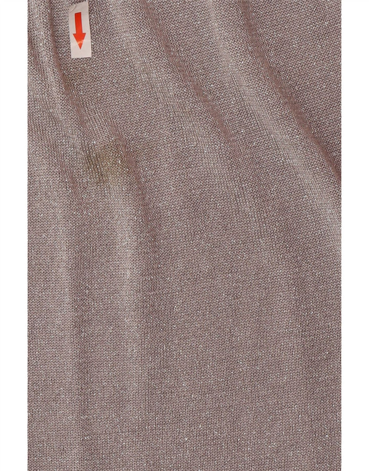 Zara Mujer Vestido Jersey De Manga Larga UK 42 Gris Medio
