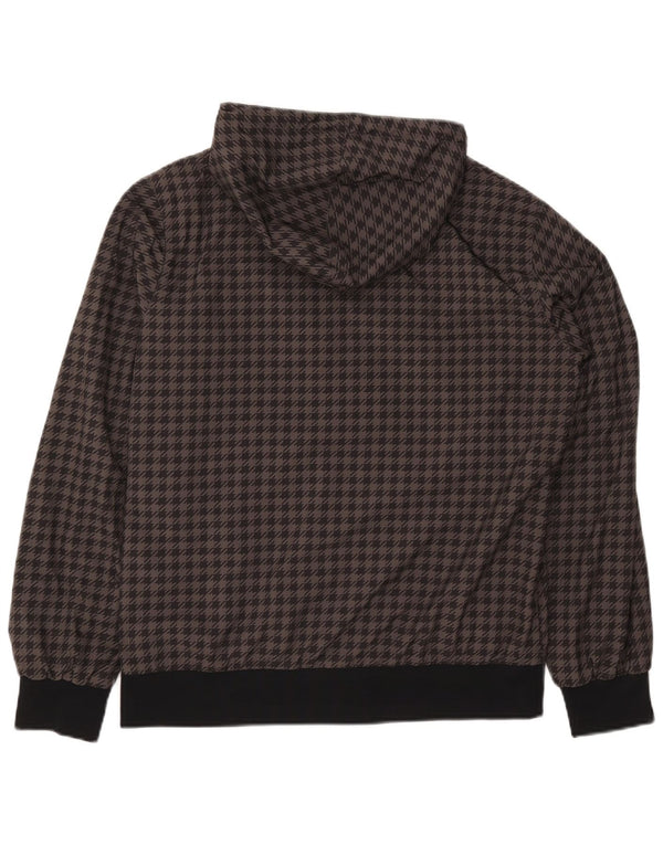 Nike - Chaqueta reversible con capucha para hombre, talla 38/40, color gris medio, pata de gallo