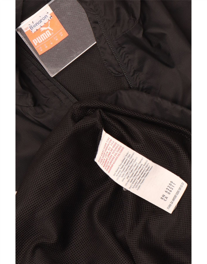 PUMA Chaqueta impermeable con capucha para hombre UK 38 Medium Black Nylon