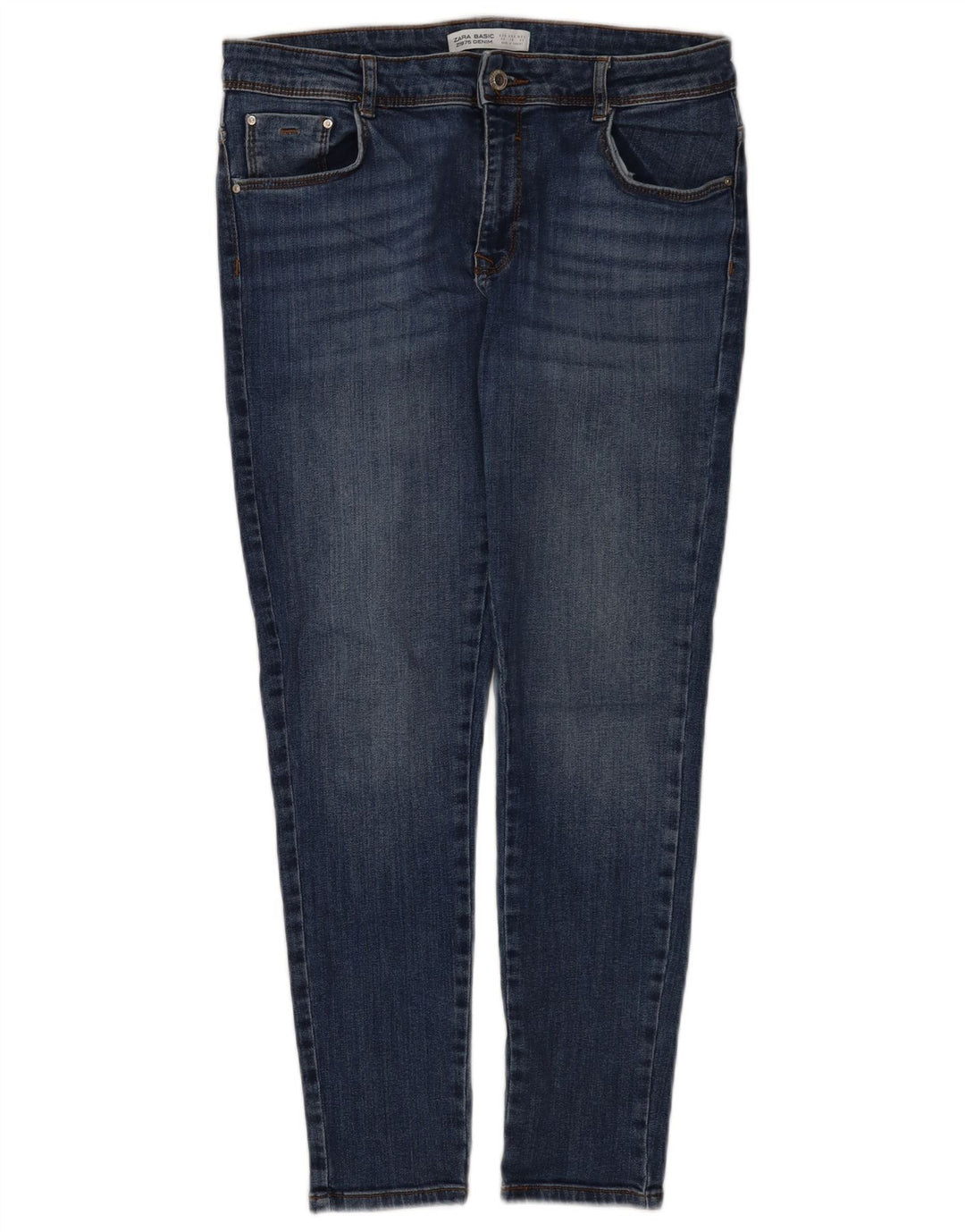 Zara Jeans Slim para Mujer EU 42 Large W32 L28 Azul