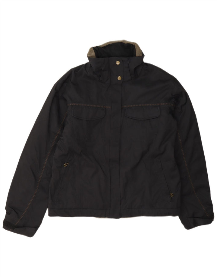 Columbia Chaqueta cortavientos para mujer UK 44 Mediana Nylon negro