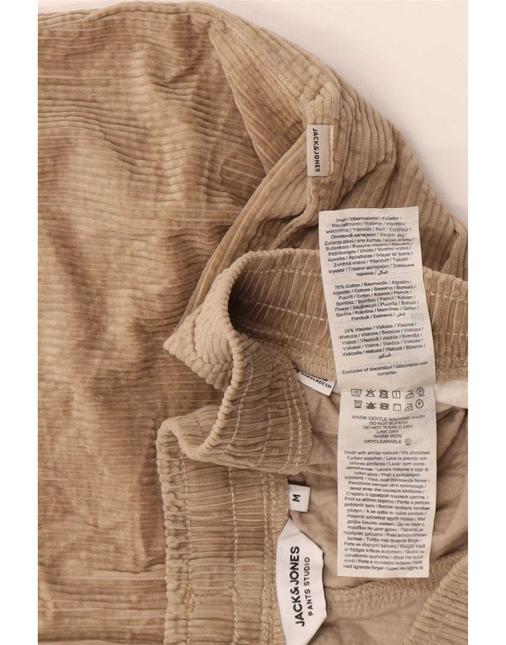Jack & Jones Hombre Pantalones Cortos De Pana Medio W36 Algodón Beige
