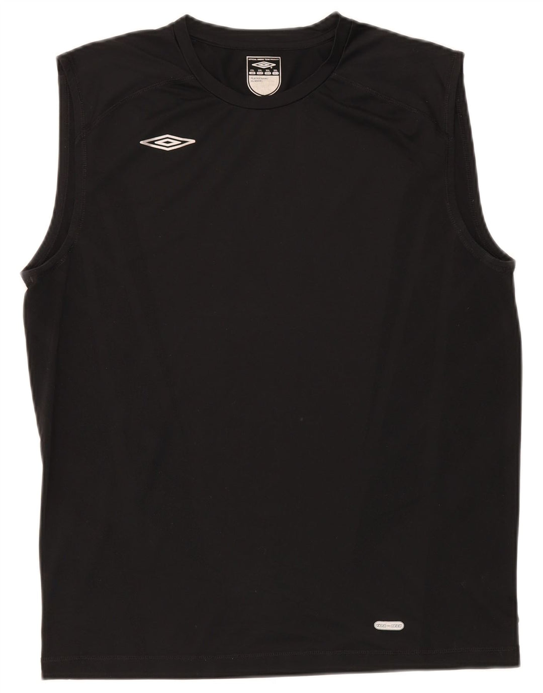 Umbro Hombre Chaleco Top 2XL Negro Poliéster
