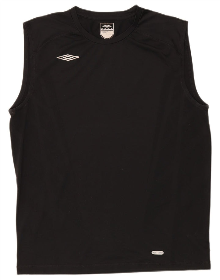 Umbro Hombre Chaleco Top 2XL Negro Poliéster