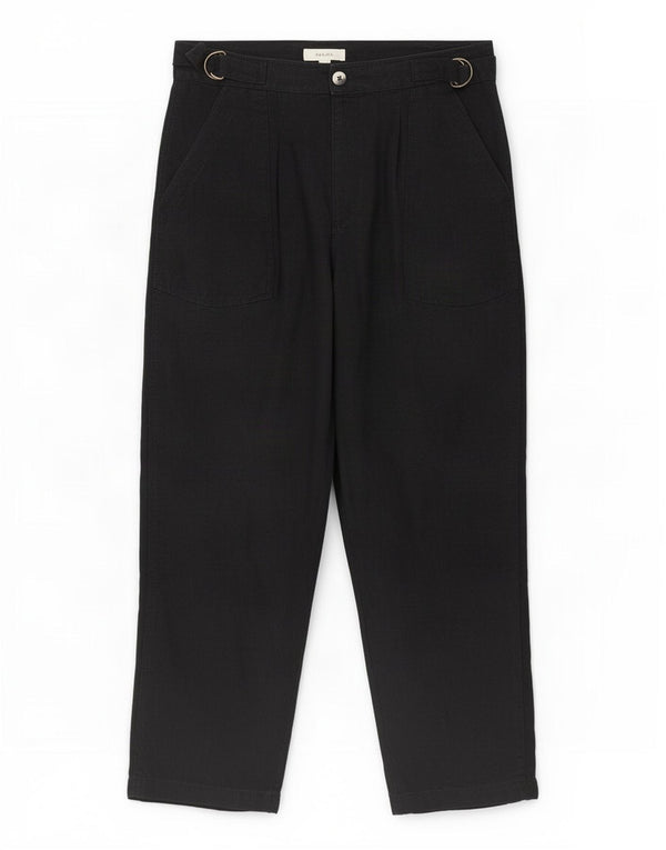 Marks & Spencer Pantalones chinos con pinzas para mujer UK 40 Large W32 L27 Negro