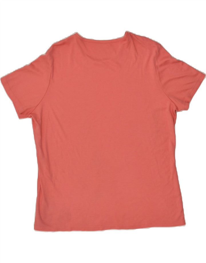L.L.BEAN Womens T-Shirt Top UK 18 XL Pink Cotton | Vintage L.L.Bean | Thrift | Second-Hand L.L.Bean | Used Clothing | Messina Hembry 