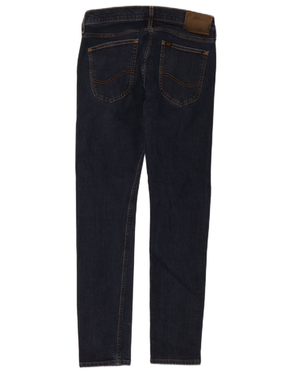 Lee Womens Luke Slim Jeans W29 L30 Navy Blue Cotton
