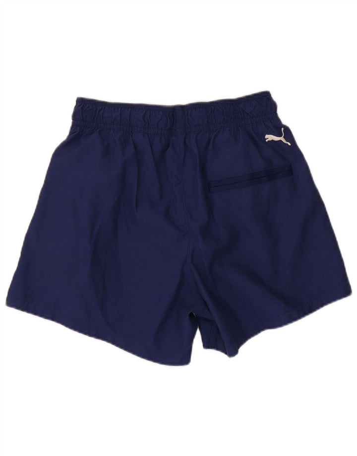 Puma Mens Graphic Sport Shorts Small Azul Marino Poliéster