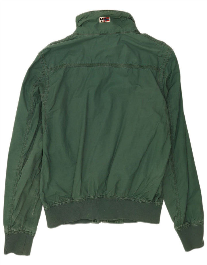 Napapijri Chaqueta Bomber Geographic para Hombre UK 36 Small Verde