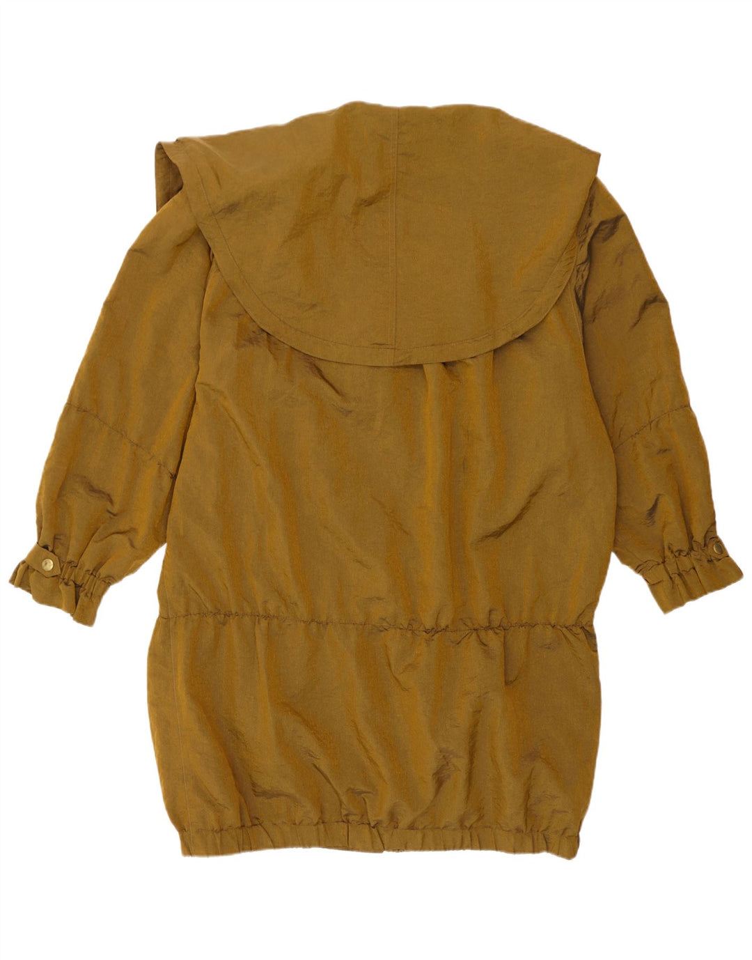 Vintage mujer oversized impermeable Reino Unido 10 oro pequeño