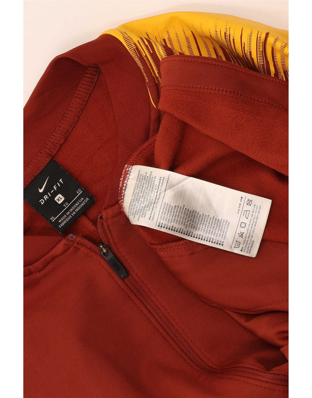 Nike Roma Chándal Top Chaqueta XL Granate Colorblock Poliéster