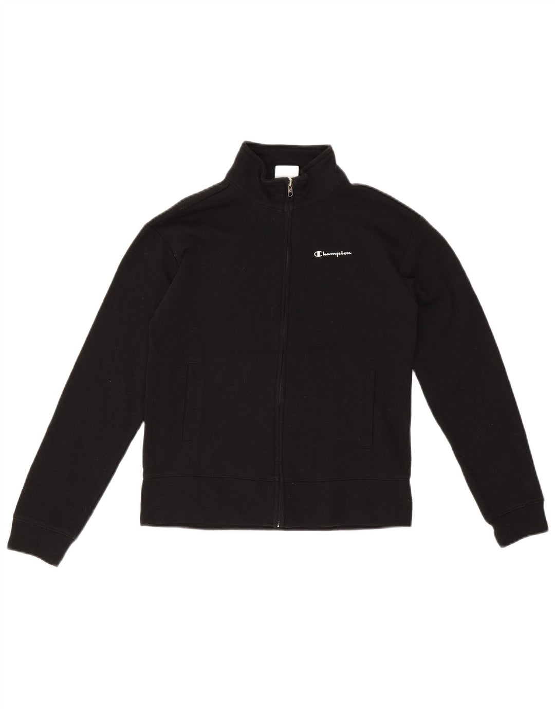 Champion - Chaqueta de chándal gráfica para niños de 11 a 12 años, talla grande, color negro