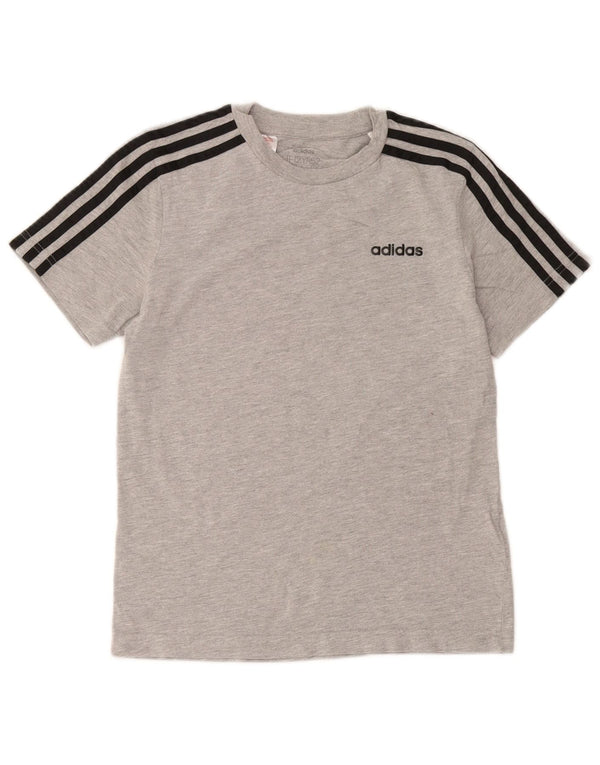 Adidas Camiseta para niño Top 11-12 años Gris Algodón moteado