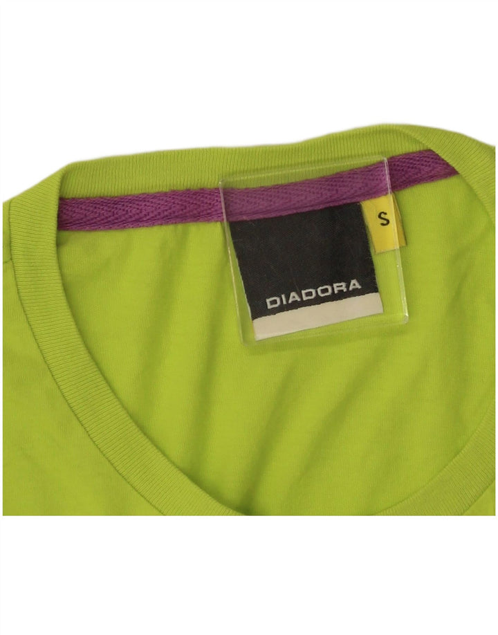 DIADORA Hombre Camiseta Gráfica Top Small Verde