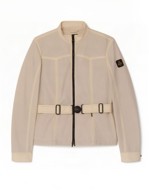 Refrigiwear Chaqueta impermeable para mujer UK 10 Small Off White Nylon