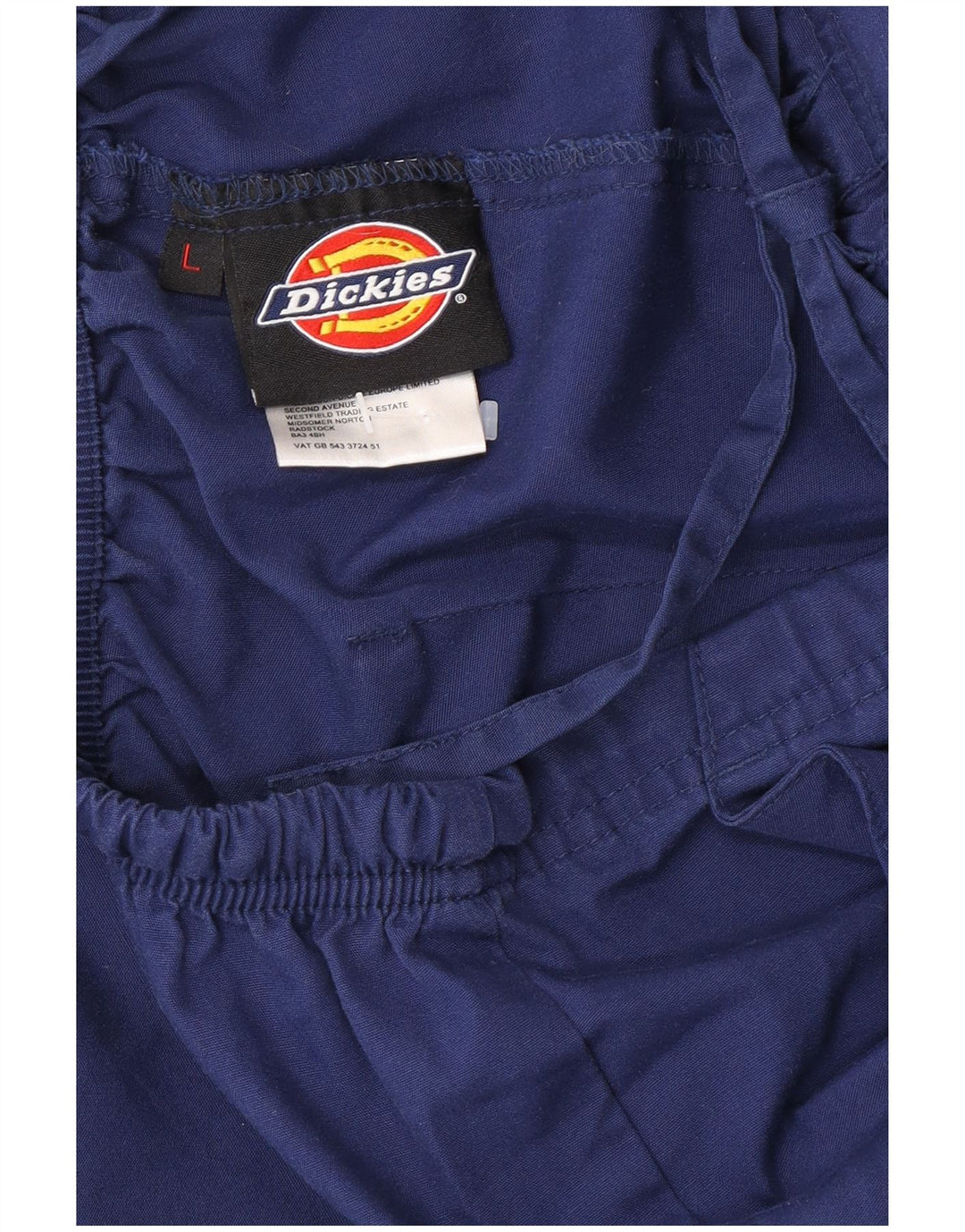 Dickies Pantalones Cargo Regulares para Hombre Grande W34 L30 Poliéster Azul Marino