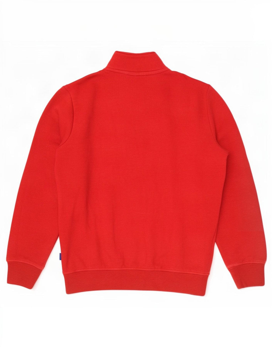 Superdry Sudadera con cuello y cremallera para hombre, jersey de algodón rojo medio