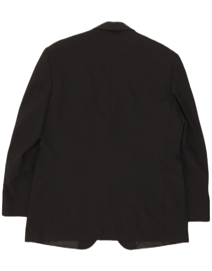 Marks & Spencer Chaqueta tipo blazer de 2 botones para hombre UK 42 Grande Poliéster negro