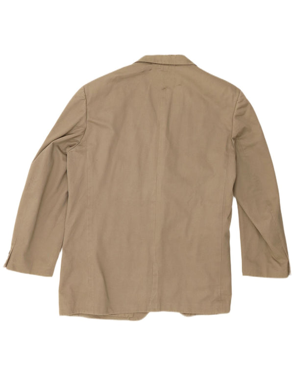 Marks & Spencer Chaqueta tipo blazer de 3 botones para hombre UK 44 XL Algodón caqui