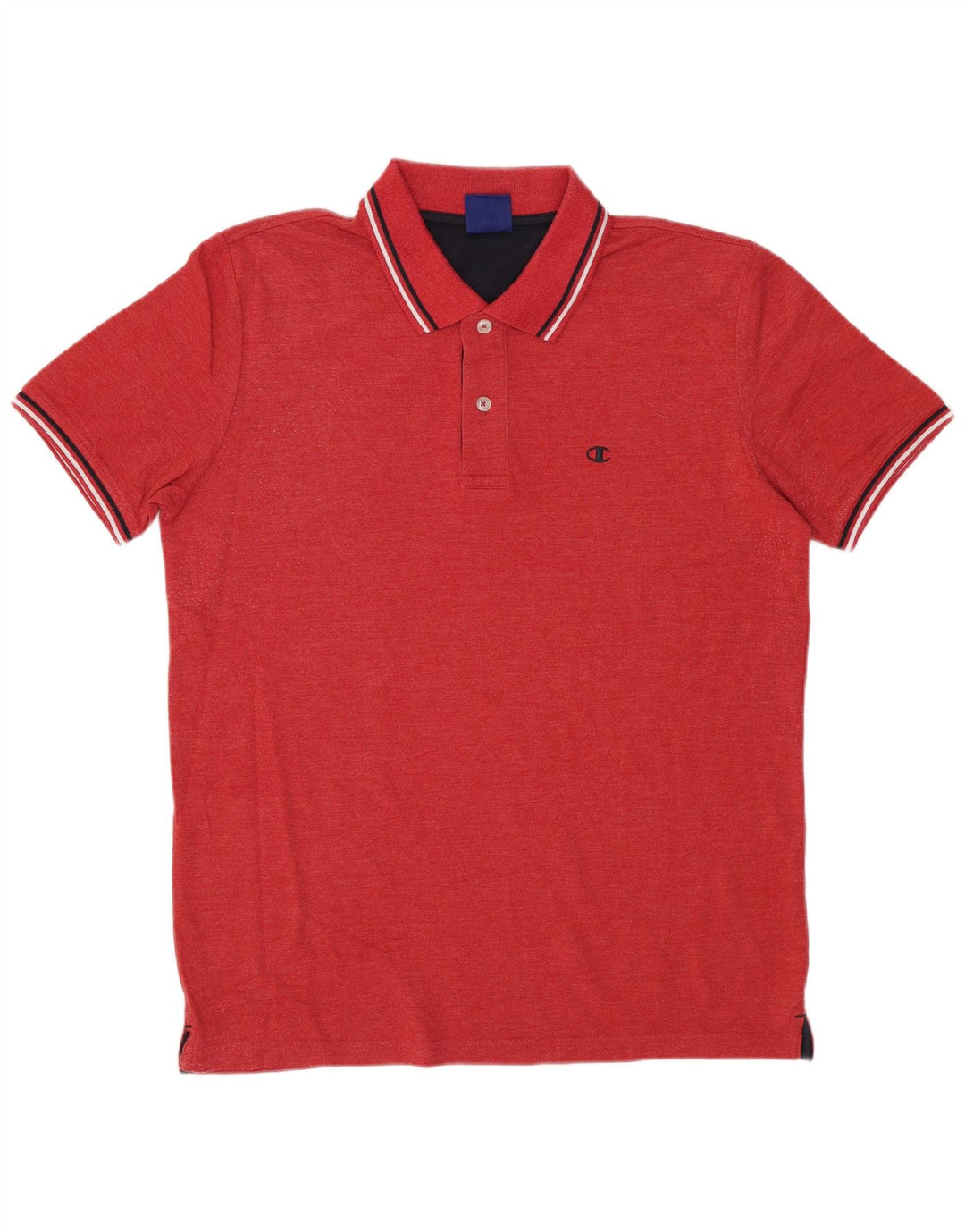 CHAMPION Polo para hombre pequeño rojo