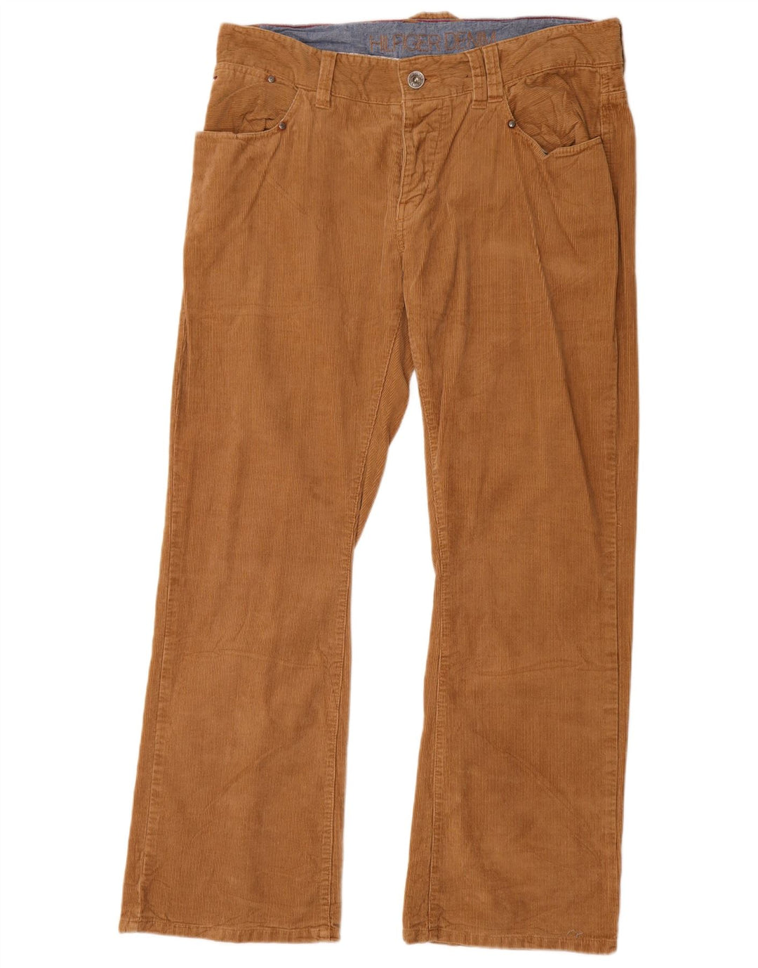TOMMY HILFIGER Pantalones de pana con corte de bota para hombre W36 L32 Algodón marrón