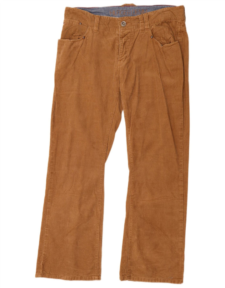 TOMMY HILFIGER Pantalones de pana con corte de bota para hombre W36 L32 Algodón marrón