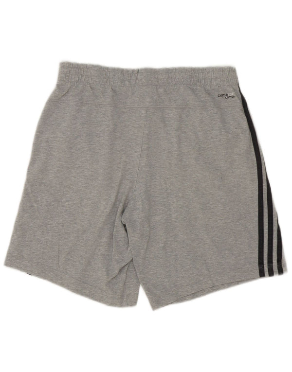 Adidas Mens Climalite Sport Shorts Pequeño Gris Algodón