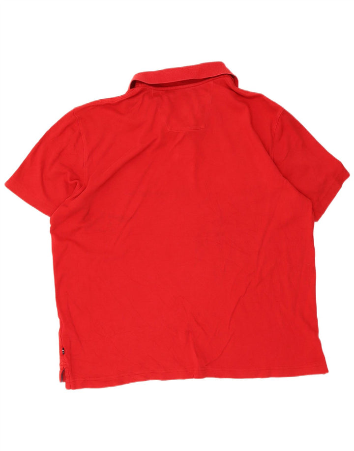 Nautica Polo para hombre grande rojo
