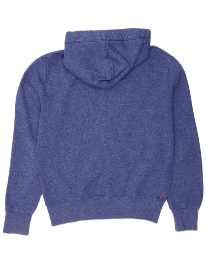 Superdry Hombre Sudadera Con Capucha Y Cremallera De Algodón Azul Medio