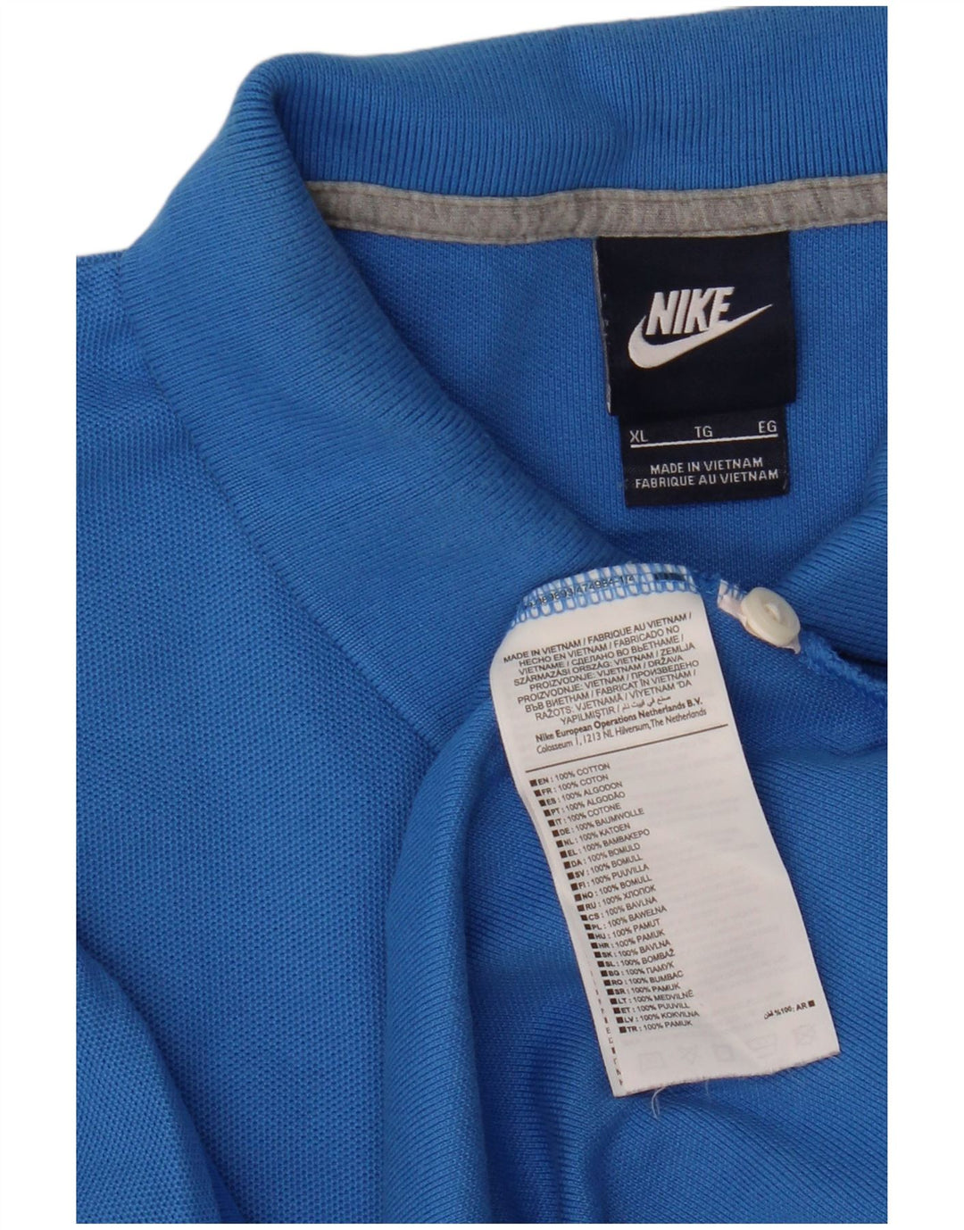 Polo Nike Hombre XL Algodón Azul