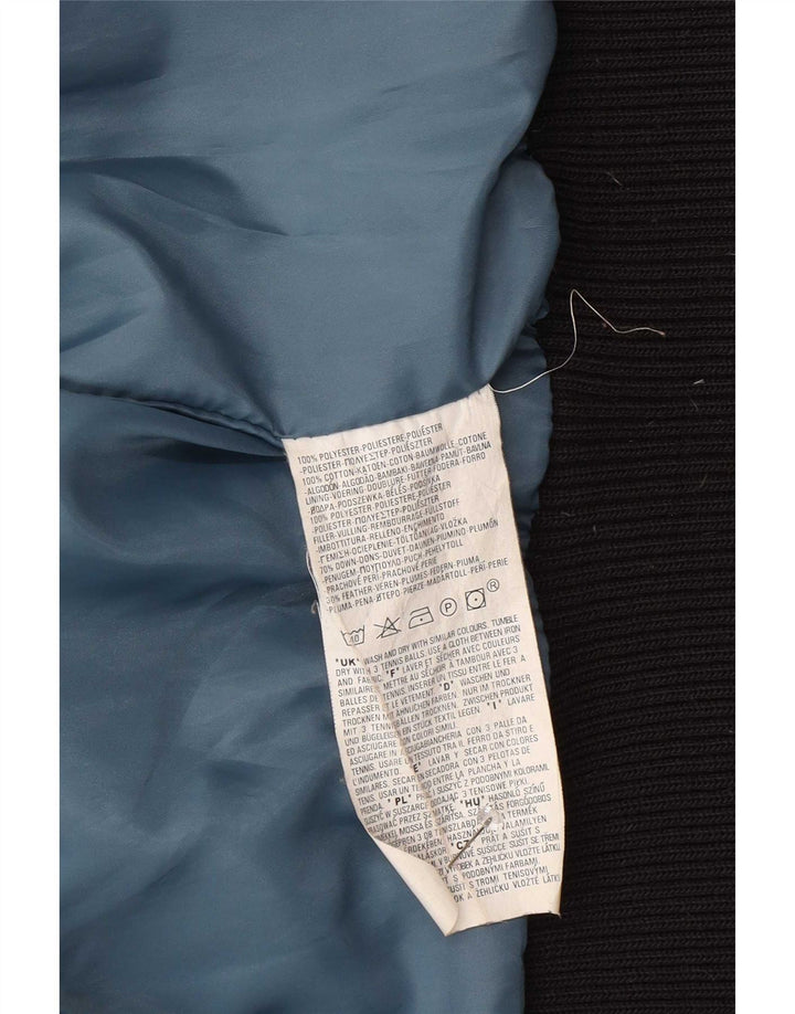 Levi's Chaqueta Bomber Acolchada Para Mujer UK 46 Grande Poliéster Negro
