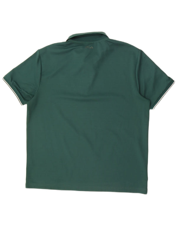 Polo Fila Hombre XL Poliéster Verde