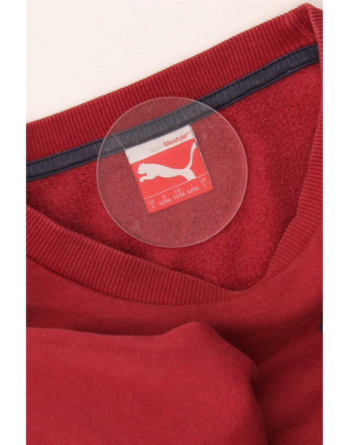 Puma Sudadera Gráfica para Hombre Jumper Large Rojo
