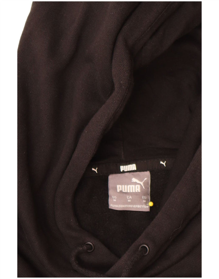 Puma Hombre Sudadera Con Capucha Gráfica Jersey De Algodón Negro Mediano