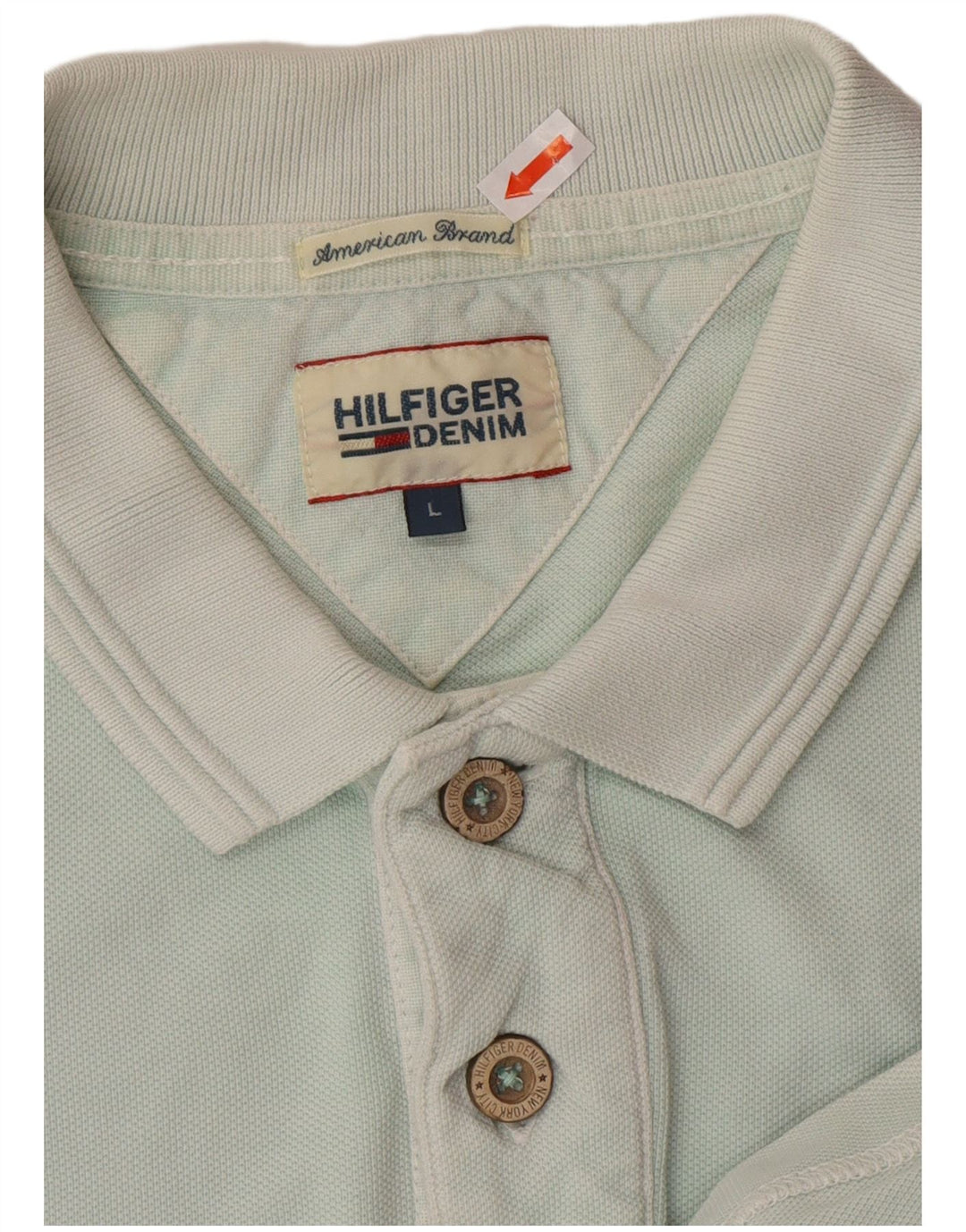 TOMMY HILFIGER Polo gráfico para hombre Algodón azul grande