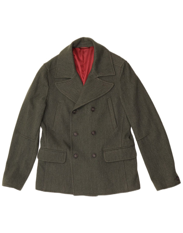 Chaquetón para hombre Liu Jo UK 40 Lana de espiga verde grande