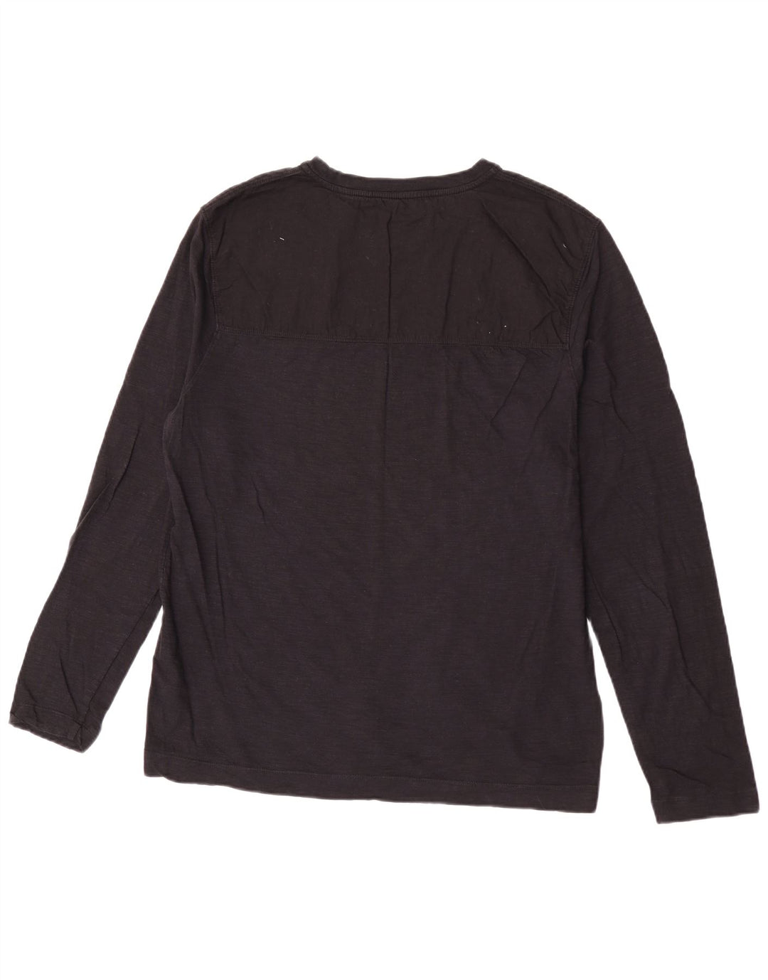 Calvin Klein Top de manga larga para hombre de algodón negro grande