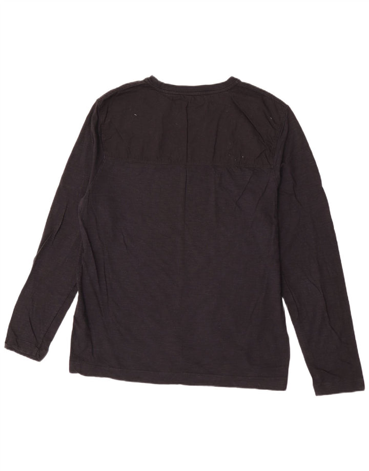 Calvin Klein Top de manga larga para hombre de algodón negro grande