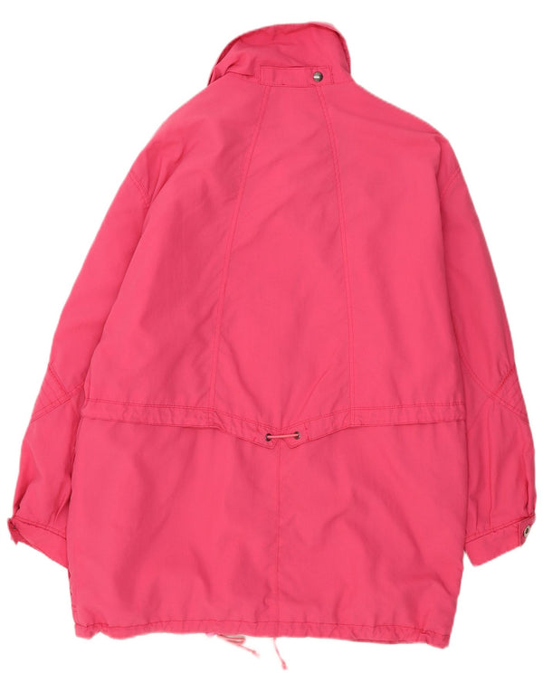 SYMPATEX Womens Oversized Windbreaker Coat EU 40 Medium Pink Polyamide