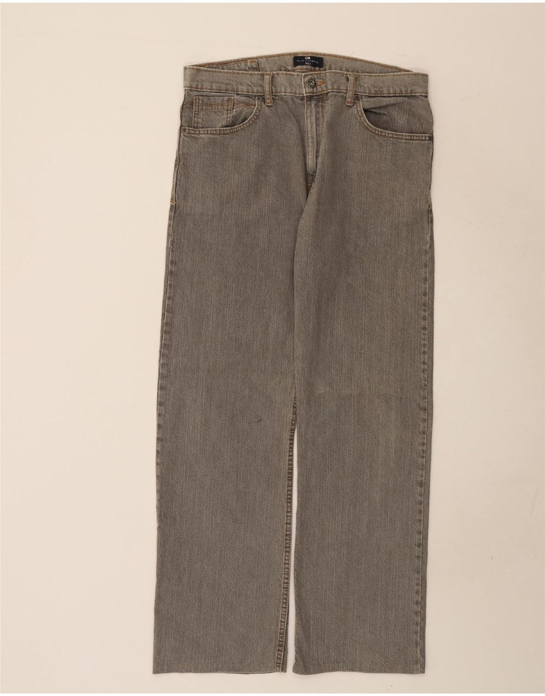 Marks & Spencer Vaqueros rectos para hombre W34 L31 Algodón gris