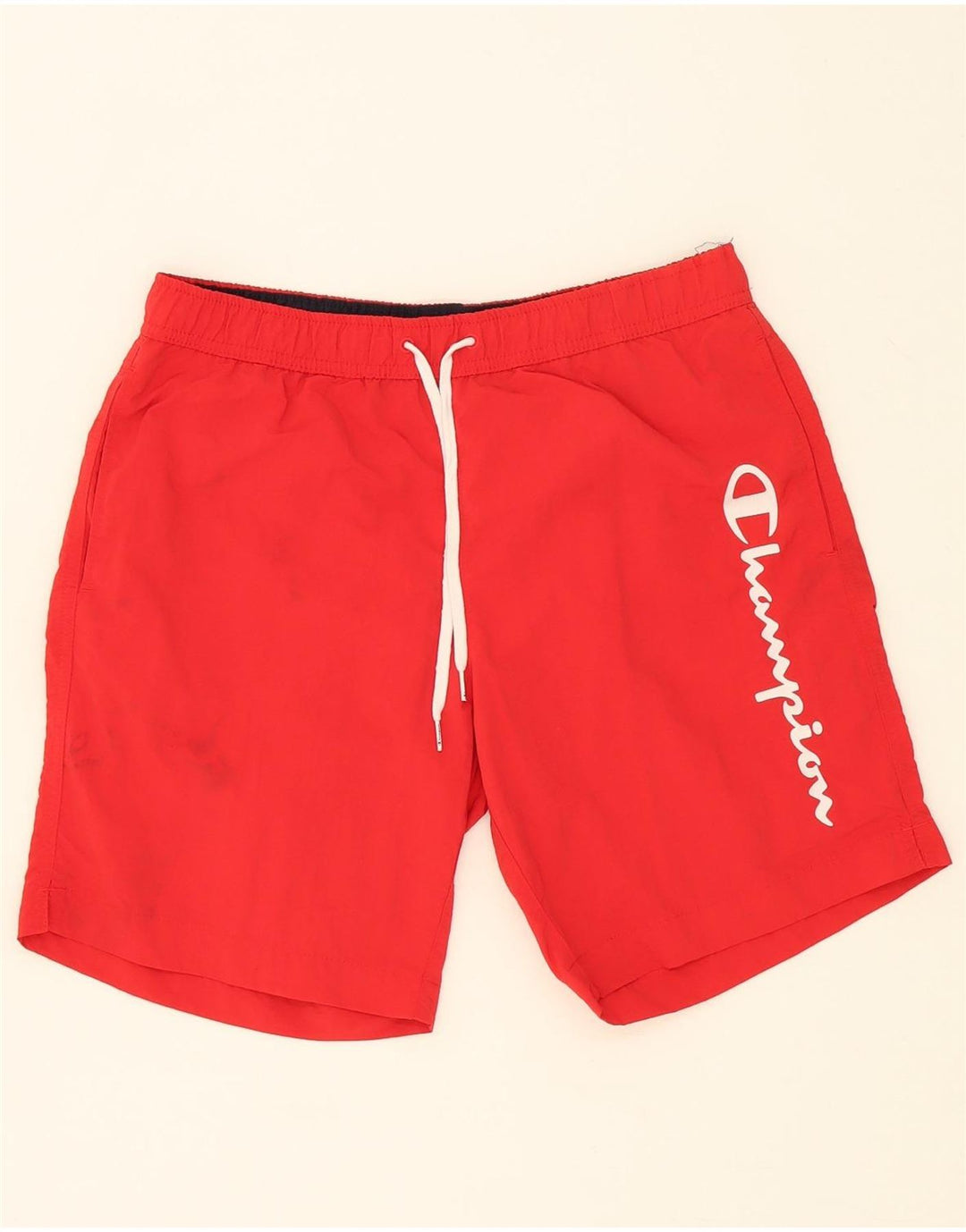 CHAMPION Mens Swimming Shorts Medium  Red Polyamide Vintage Champion and Second-Hand Champion from Messina Hembry 