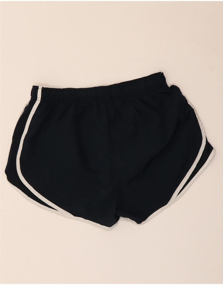 NIKE Pantalones cortos deportivos Dri Fit para mujer UK 44 Mediano Azul marino Poliéster