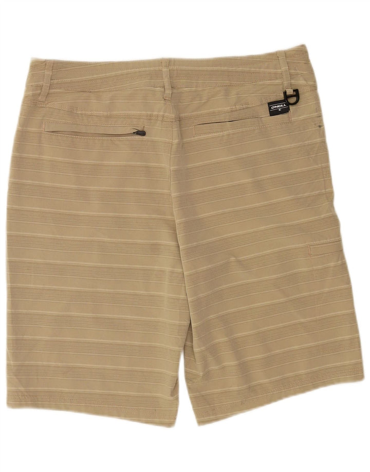 O'Neill Pantalones cortos chinos para hombre W32 Poliéster a rayas beige medio
